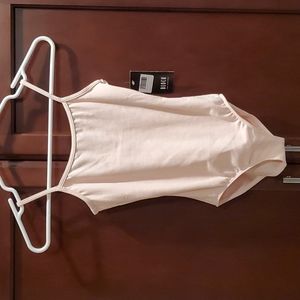Bloch, light pink, cami leotard.  Youth size  8/10